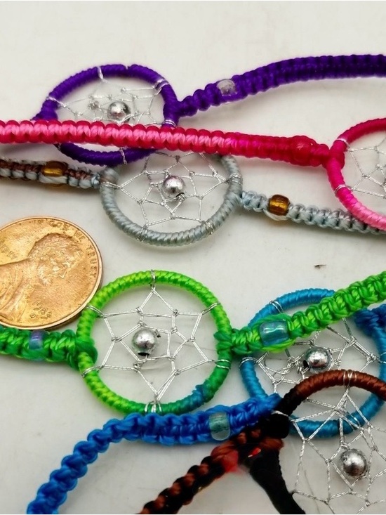 NWT 5/$10 Colorful Boho Dreamcatcher Friendship Bracelets - Picture 4 of 4